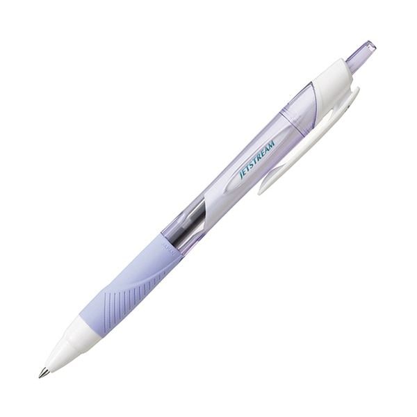 (まとめ）三菱鉛筆 油性ボールペンジェットストリーム 0.5mm 黒 （軸色：ラベンダー） SXN15005.34 1セット（10本）(×5セット)