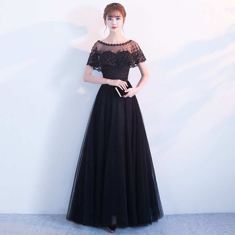 ロングドレス 演奏会 カラードレス 黒 安い 結婚式 カクテルドレス 披露宴 花嫁 ウエディングドレス ブライダル 二次会 イブニングドレス バックレス