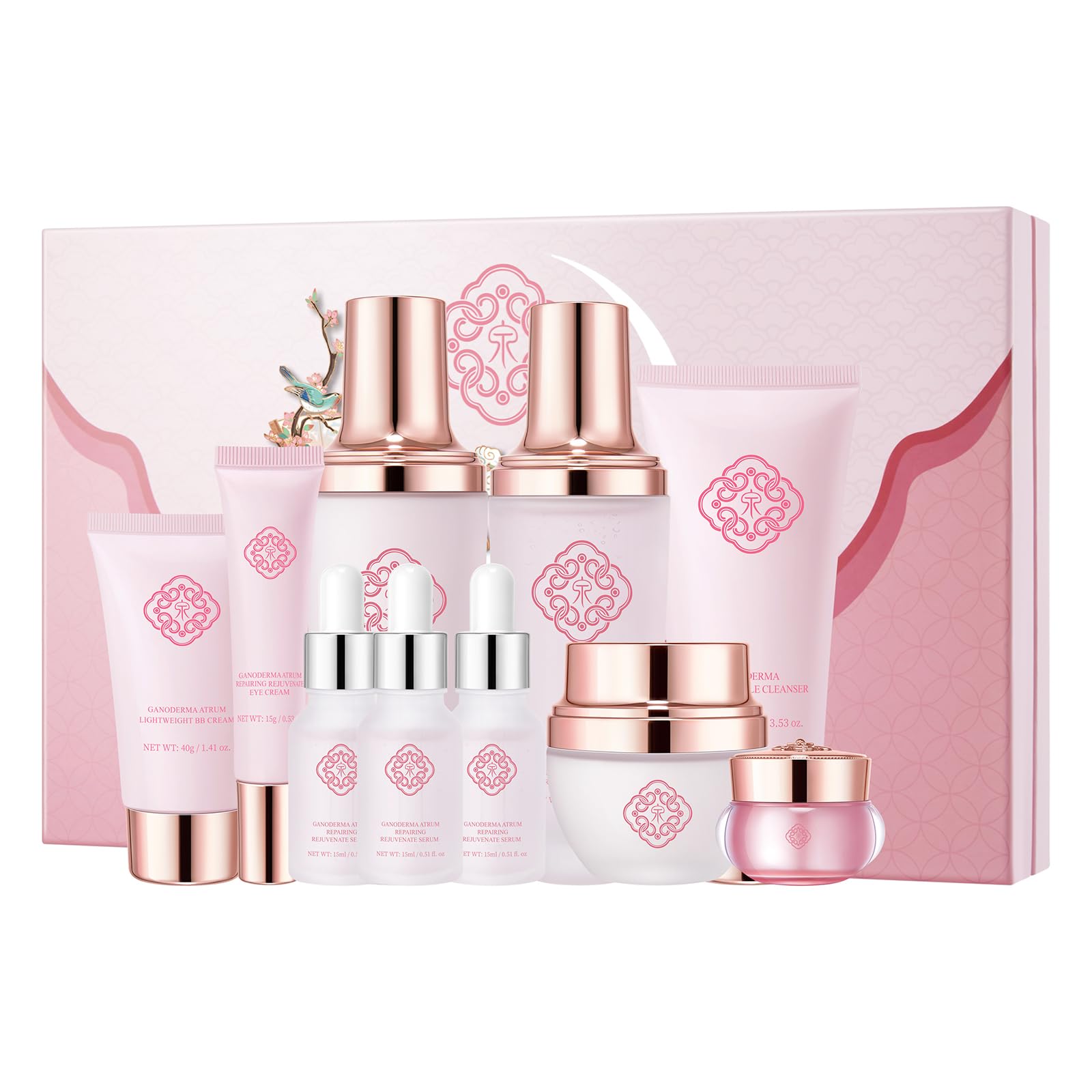 OKADY スキンケアセット 化粧水 乳液 美容液 洗顔クリーム スキンケア アイクリーム BBクリーム 8点スキンケアセット 保湿 乾燥肌 用 無添加 女性 男性 肌荒れ 対策