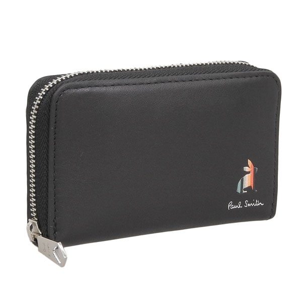 ポールスミス カードケース メンズ アウトレットコインケース 小銭入れ レザー ブラック ラビット PAUL SMITH