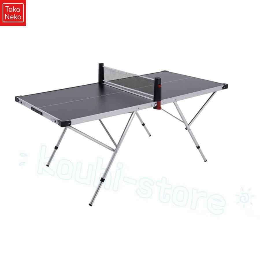 卓球台 家庭用 ピンポン台 折りたたみ 高さ調節可能 アルミニウム合金素材 室内 室外 コンパクト 省スペース 収納便利 子供用 卓球練習機