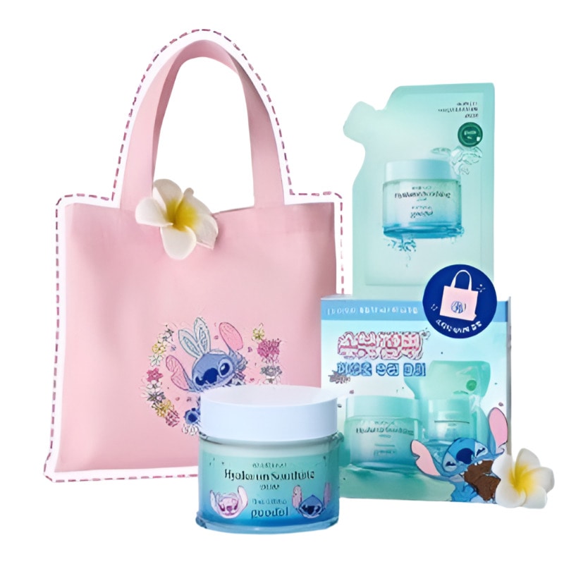 【ステッチ限定／化粧ノリUPクリーム】ドクダミヒアルロン酸スージングクリーム 75ml＋詰替＋ミニバッグ付き