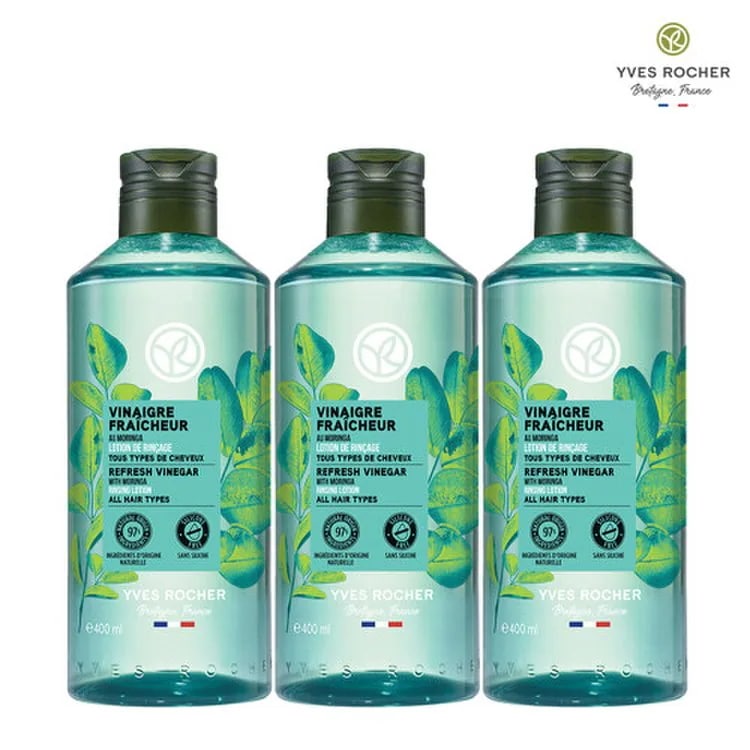 [1+1+1] イヴロシェ(YVES ROCHER) モリンガ リフレッシュヘア酢 400ml