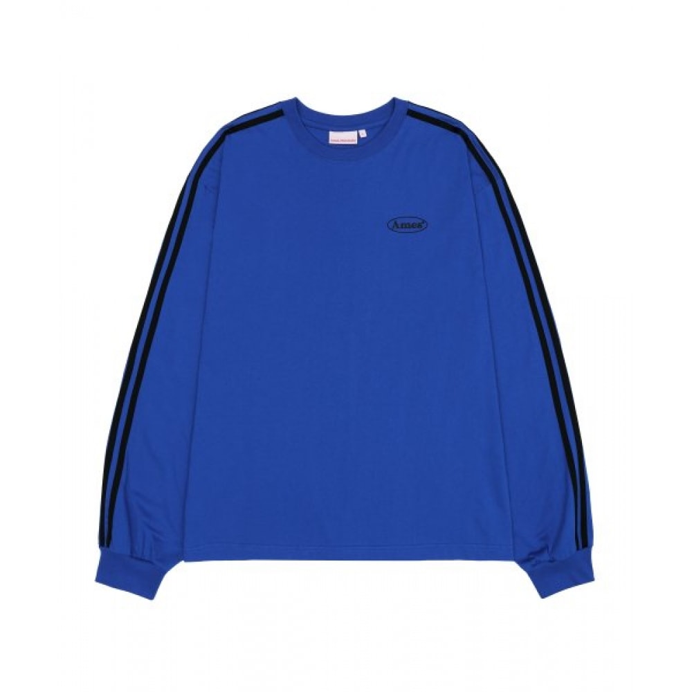 ゲームズ-ワールドワイドスリーブラインLS Tシャツブルー