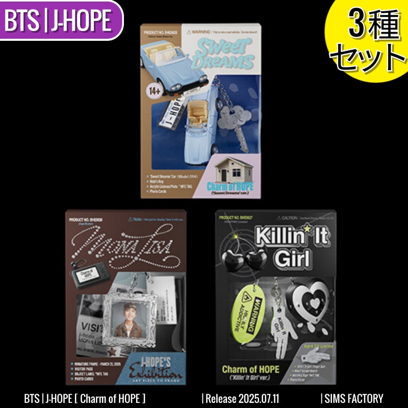 [3種SET] BTS アルバム J-HOPE [ Charm of HOPE ] 防弾少年団 /初動チャート反映 +Shop Gift