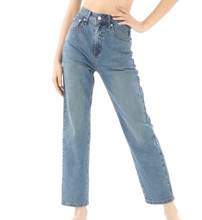ボトムス デート モテアイテム ストレートパンツ アンクル丈 ハイウエスト コットン 大人可愛い きれいめ 上品 おしゃれ かっこいい 大人可愛い ラブリー キュート ガーリー クール モード系