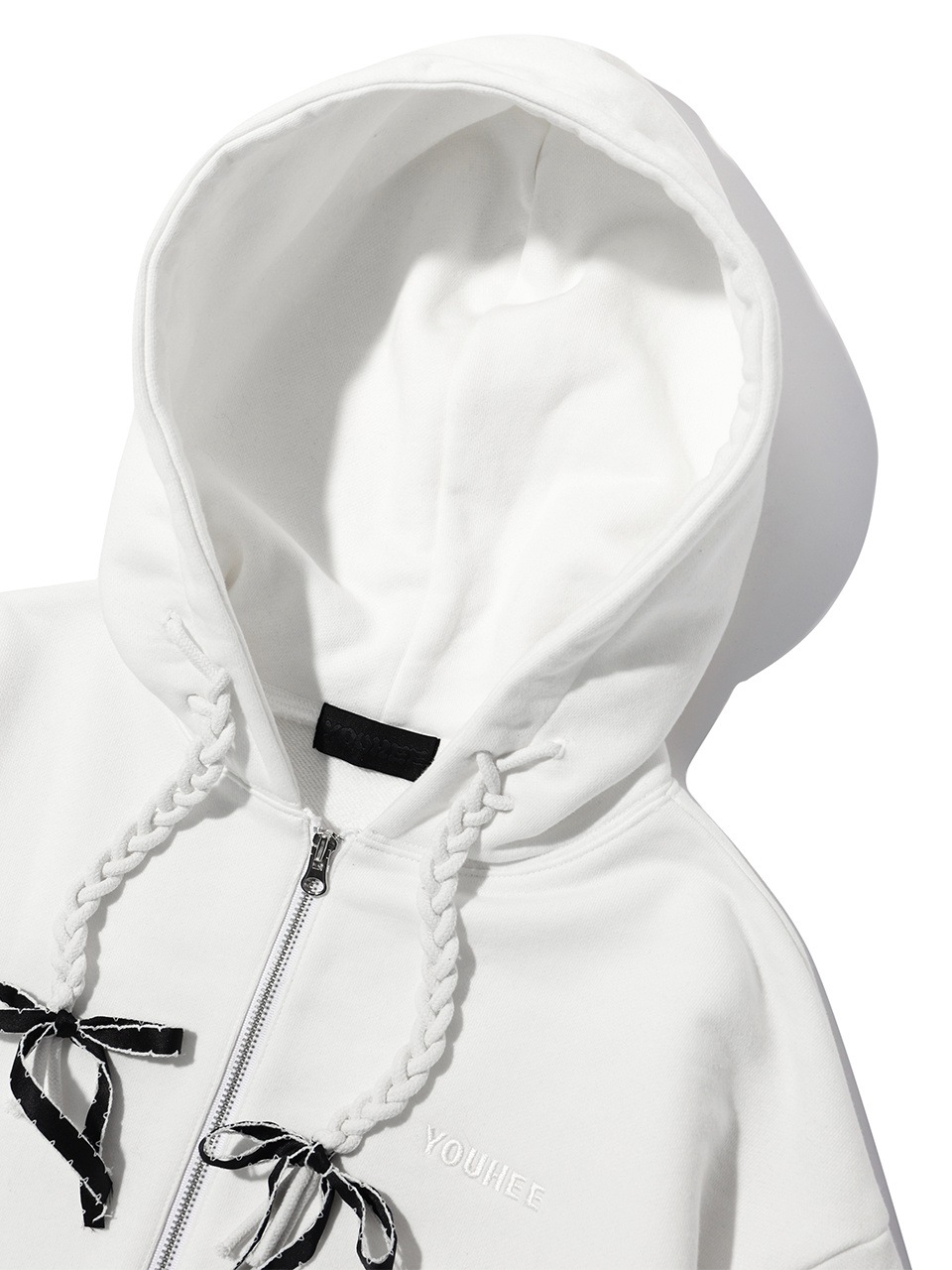 Qoo10 YOUHEE RIBBON DETAIL 長袖 フード