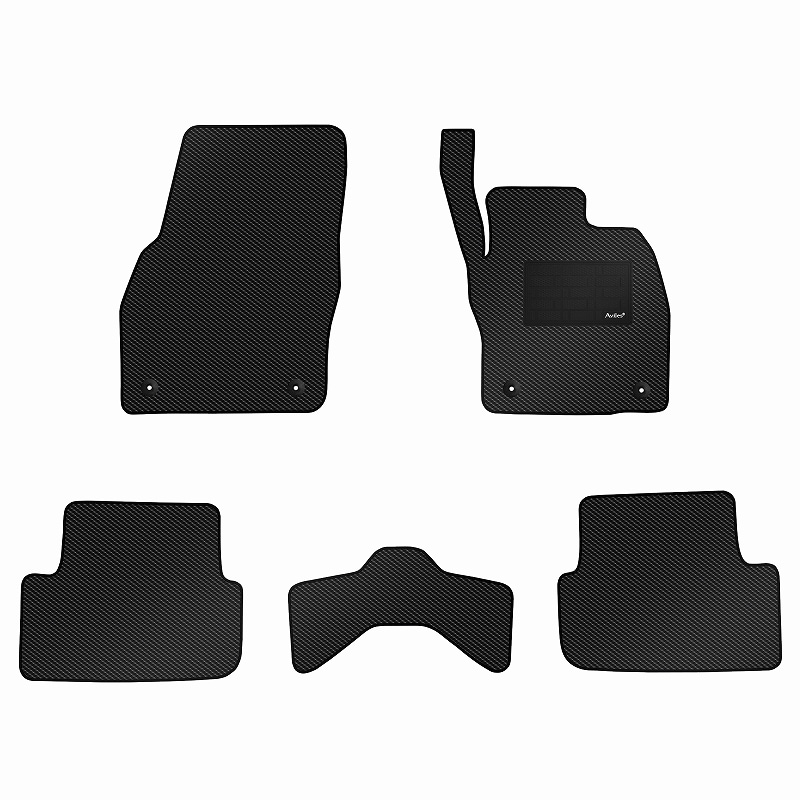 [防水マット]フォルクスワーゲン 新型 ポロ AWC系 フロアマット [カーボン柄]