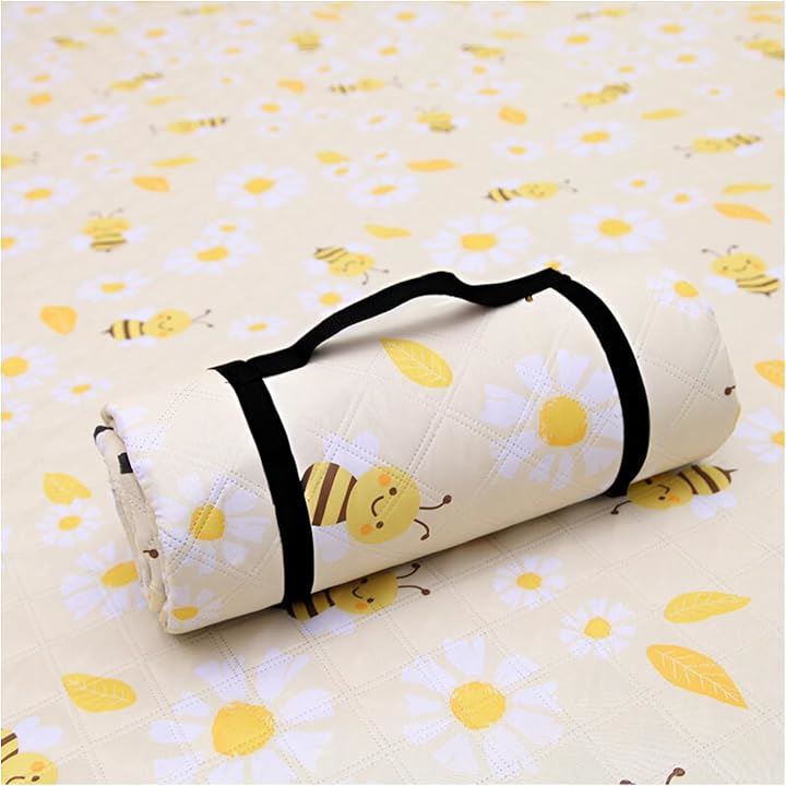 レジャーシート 厚手 折り畳み 防水 子供 ピクニックシート大判 軽量(ハチ, 200x200)