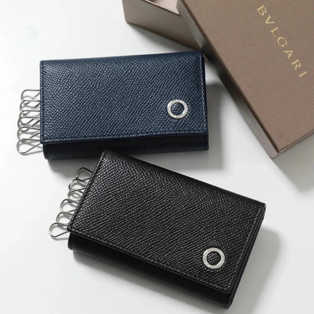 BVLGARI ブルガリ キーケース BB MAN 282234 39318 メンズ レザー Bulgari Bulgari Man ロゴ 6連 カラー2色