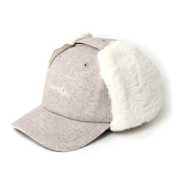 耳当て付き帽子 レディース GONZ LOGO キャップ フライトキャップ 23TH-C55 防寒帽子 【セール品につき返品・交換不可】