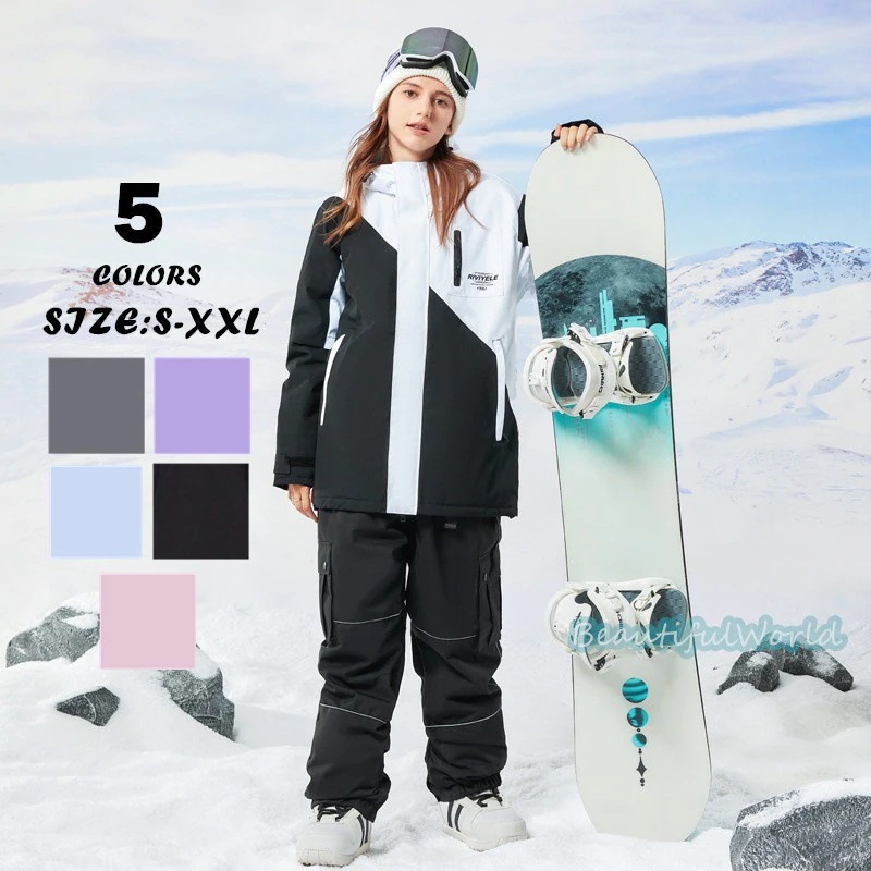 スノーボードウェア上下スキーウェア上下セットメンズレディーススノボウェアジャケットパンツ男女兼用スノーウェア撥水防風保温雪遊び