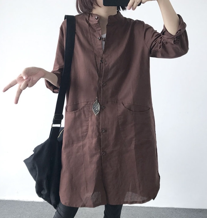 トップス デート モテアイテム シャツ ブラウス 長袖 ロング丈 シースルー コットン 可愛い きれいめ 上品 おしゃれ かっこいい 可愛い ラブリー キュート ガーリー クール モード系