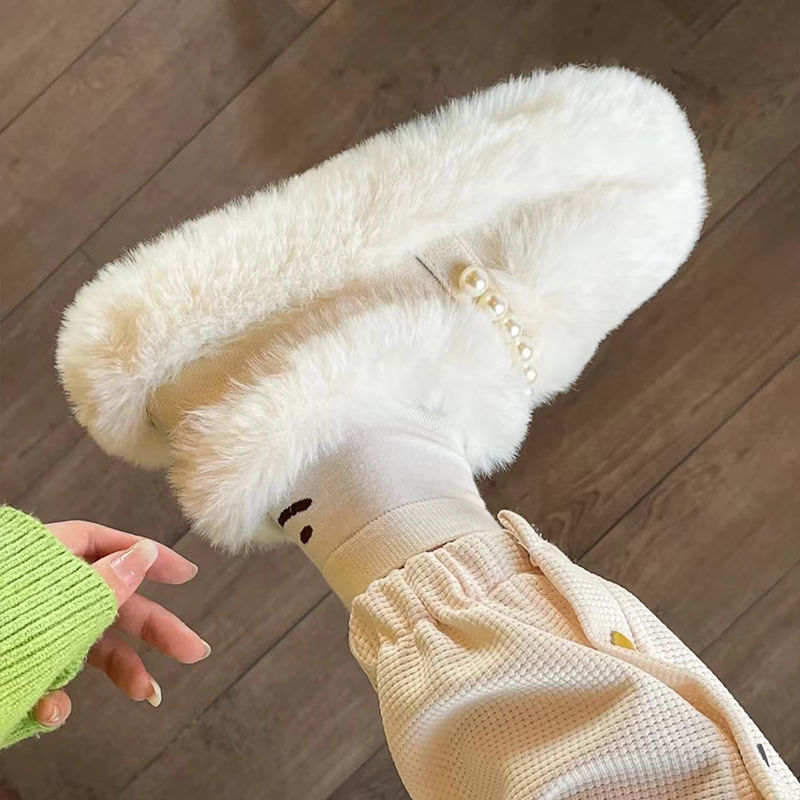 2021新しい冬韓国ファッション カジュアル トットちゃん パンプス バブーシュ大人気ウール靴