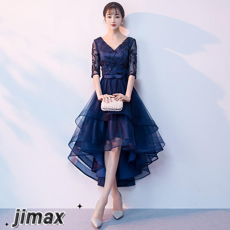 パーティードレス 結婚式 ワンピース ドレス 袖あり 花柄 膝丈 二次会 20代 30代 40代 大人 キレイめ お呼ばれ 食事会 二次会 披露宴 卒業式 成人式 ホワイトデー プレゼント