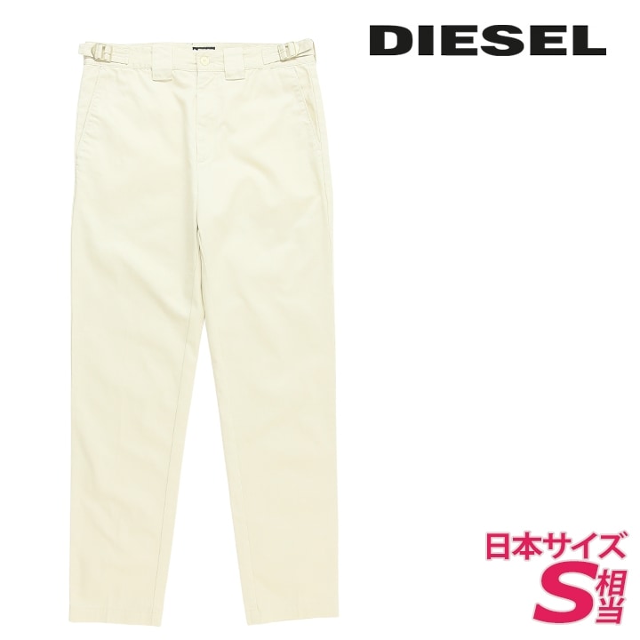コットンチノパンツ メンズ P-LARS サイドアジャスターベルト レギュラーフィット die-m-p-g4-09d