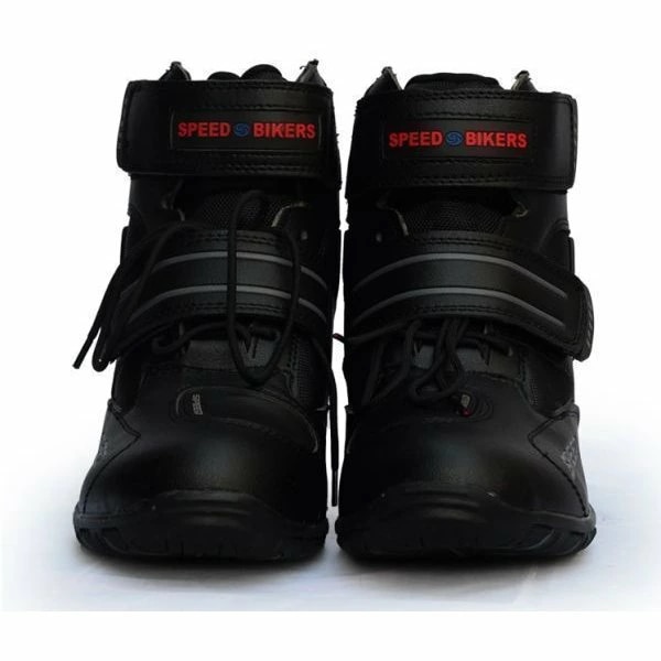 今も人気！レーシングブーツ メンズ バイク用靴 ツーリング ライディングシューズ 黒色オートバイマジックテープ式 6,616円
