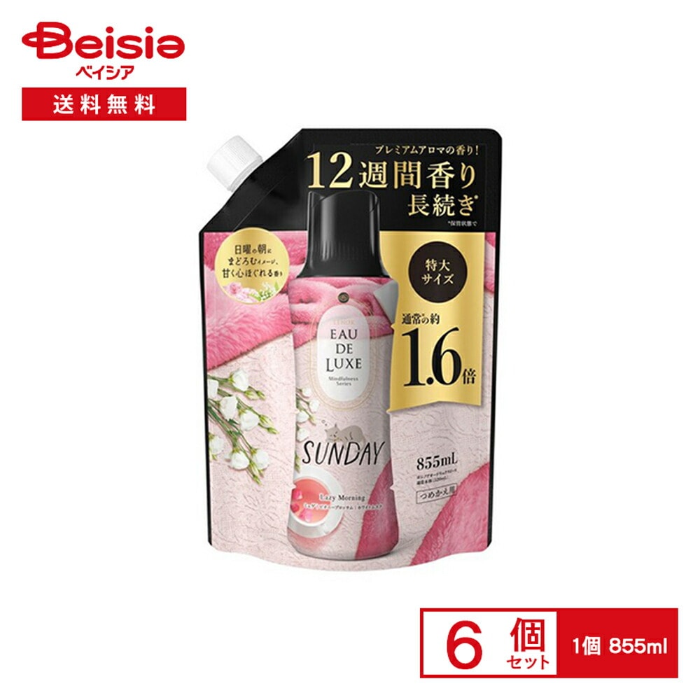 P&G レノアオードリュクスマインドフルネスシリーズアロマジュエルサンデーつめかえ用特大サイズ 855ml×6個セット