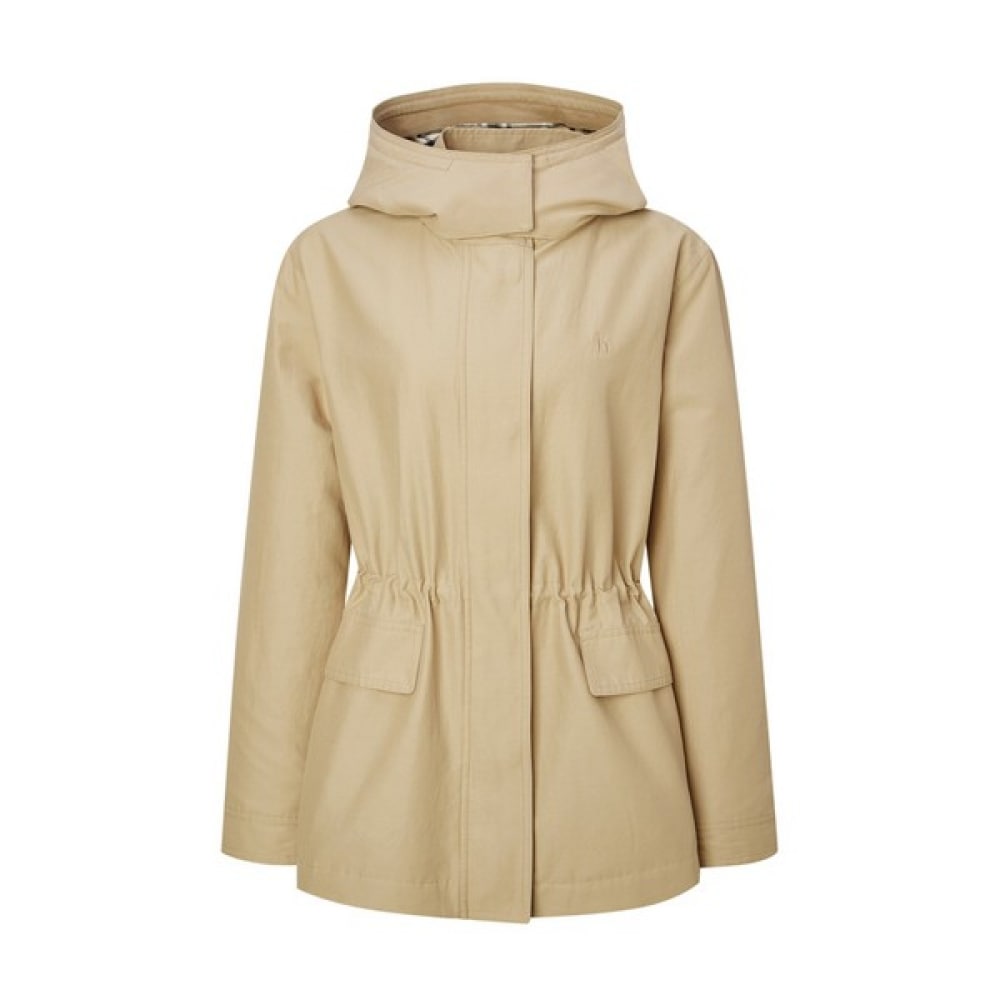 [ヘッジズレディース] 25SS フード付きハーフナイトジャンパーベージュ HSJU5BC21I2