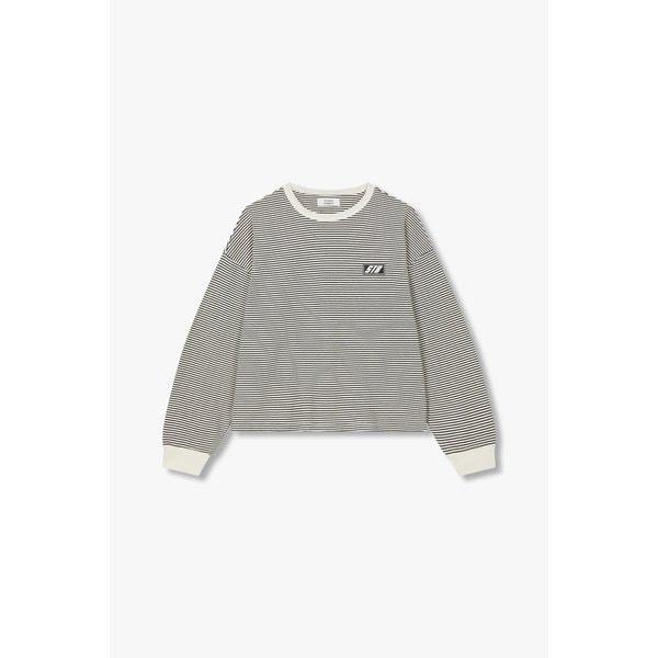 ストライプクロップTシャツ (9175122973CT)