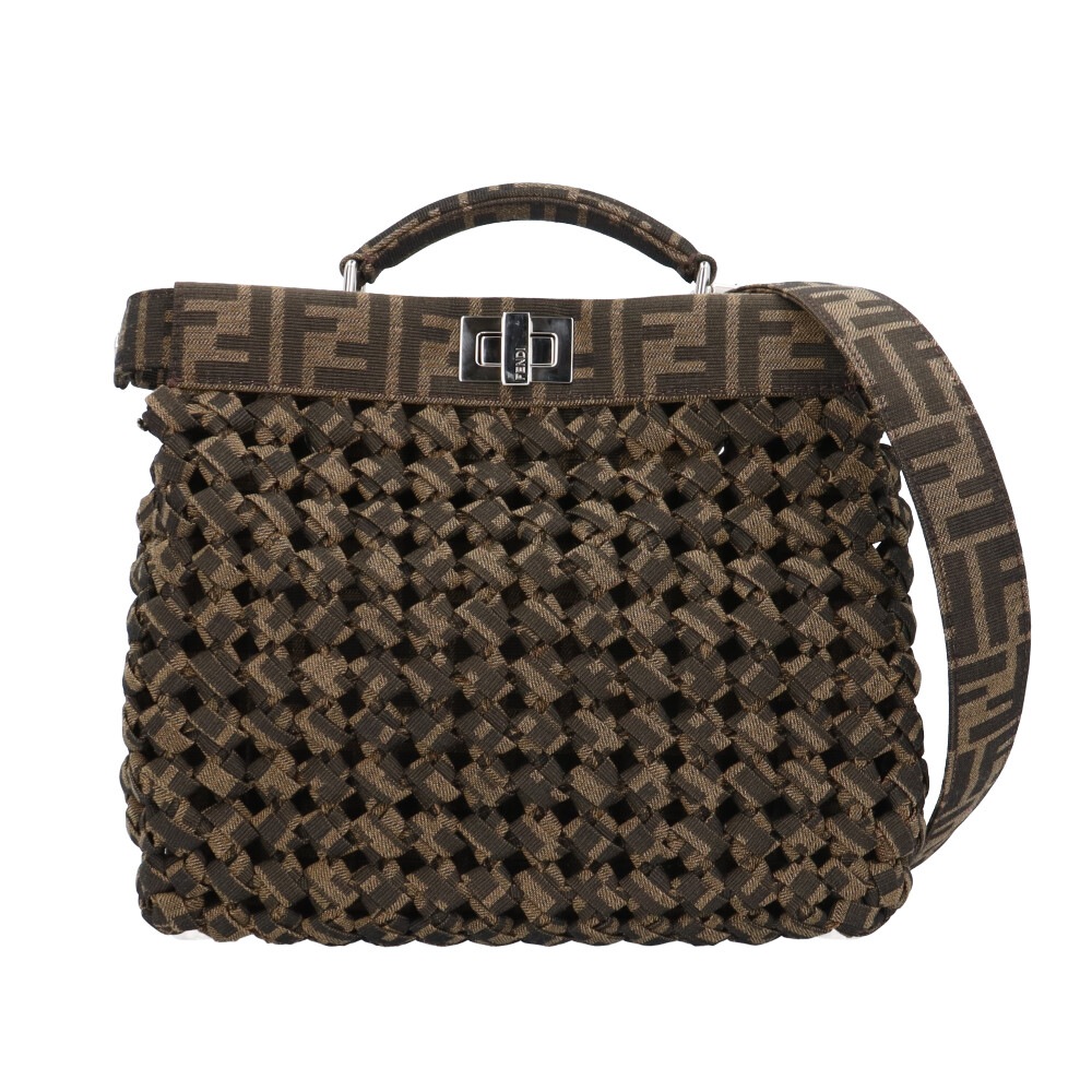 フェンディ アイシーユーミニ ショルダーバッグ 7VA530 ブラウン FENDI 中古 美品 165,000円