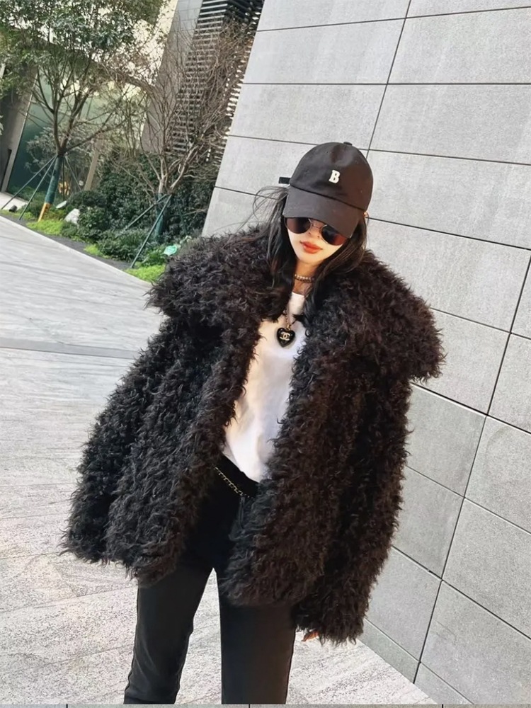 エコぺルファージャケット ファーコート フェイクファー ファージャケット ミドル丈 エコファー 毛皮 ファー コート アウター ジャケット ゴージャス ふわふわ レディース ２カラー. D348