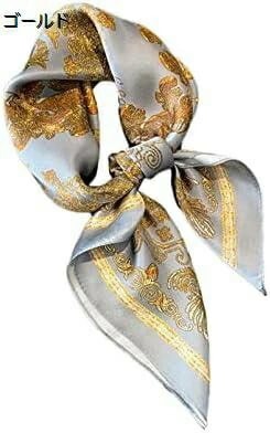 【20%OFFクーポン～】スカーフ 65cm 風 薄手 正方形 おしゃれ キレイめ 欧米風柄 軽量 スクエアスカーフ ネッカチーフ レディース 光沢感 オールシーズン オフィス 制服用 通勤 バッグ飾