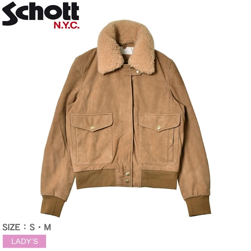 A-2 ゴート スウェード フライトジャケット LCW2030S レディース 上着 羽織 ブランド ヴィンテージ レザー バイク バイカー 山羊革 本革 冬 防寒 防風 ブルゾン ミリタリー 39,754円