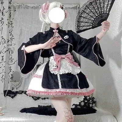 【新シリーズ】【激安販売！】中華ロリータ ロリータワンピース メイド服 コスチューム チャイナ風ミニワンピースセット コスプレ