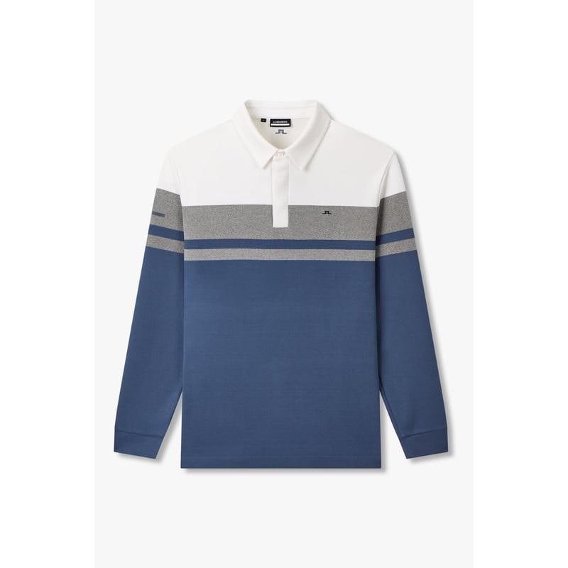 25年 F/W 男性 ウルフ ストライプ LS ポロ(1515326907)