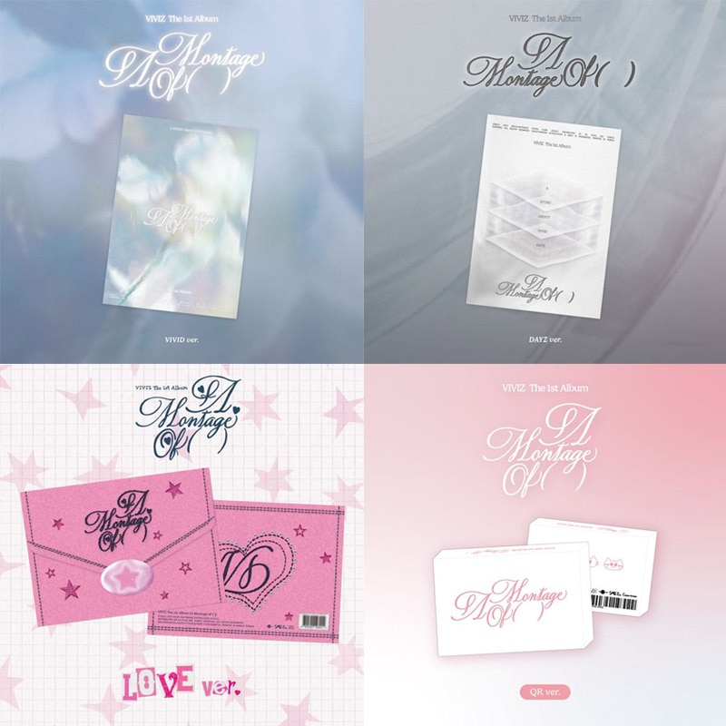 [MEGA] 4種セット(PB2種+QR+LOVE ver.) VIVIZ 正規アルバム1集 [A Montage of ( )] チャート反映