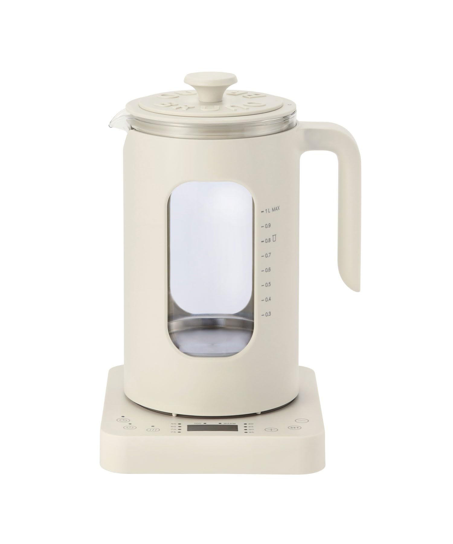 BRUNO ブルーノ 温度調節 マルチケトル ホワイト マルチ電気ケトル 保温機能付 予約機能付 湯煎調理 ゆで卵調理 茶こし 湯せんカップ たまごホルダー かわいい おしゃれ BOE103-WH 7