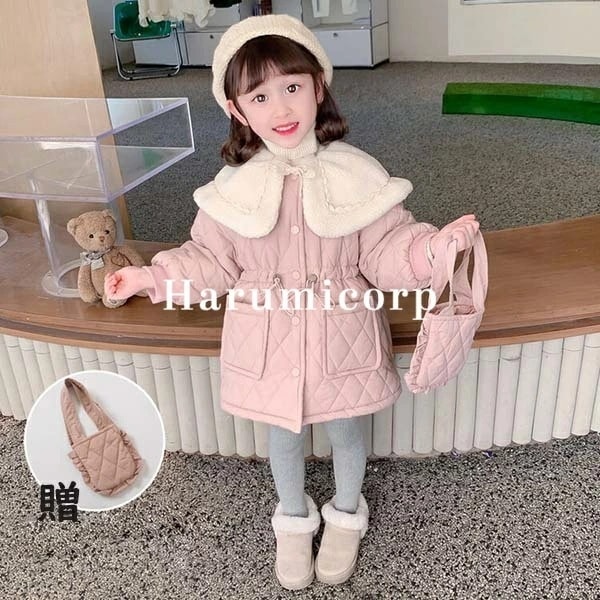 【即納】中綿コート キッズ 子供服 女子 冬服 中綿ジャケット トレンチコート ロングコート トップス アウター ジャケット パーカー チュニック コート 韓国子供服 ベビー服 子ども服 おしゃれ 可