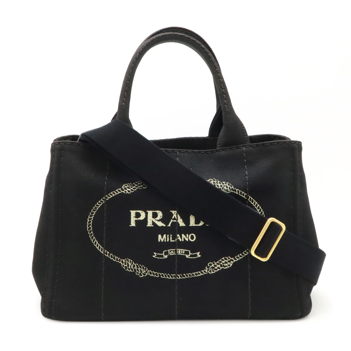 CANAPA カナパ トートバッグ 2WAY ショルダーバッグ 斜め掛け キャンバス NERO 黒 ブラック ゴールド金具 1BG43 43,160円