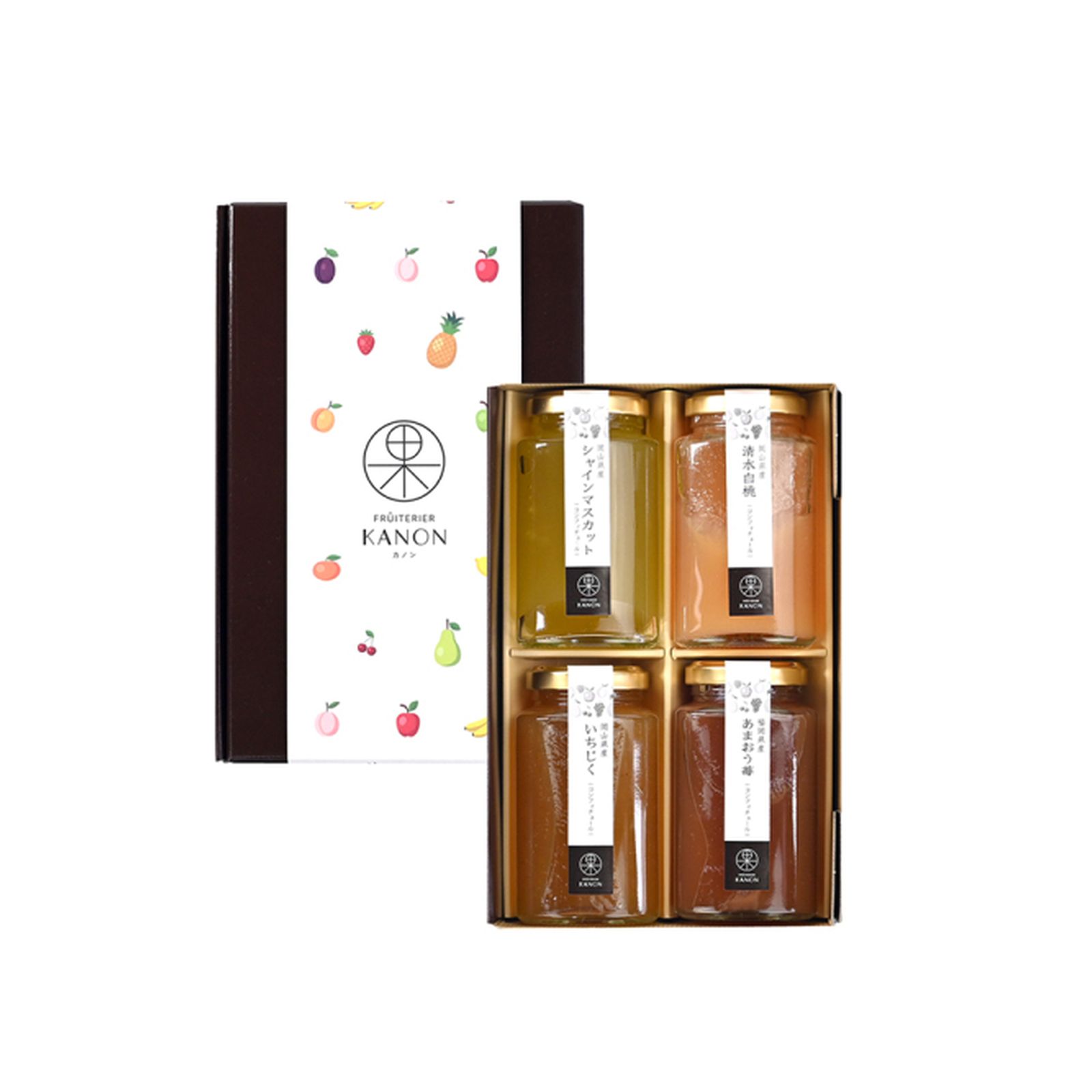 フリュテリーカノン KANON 国産コンフィチュール 4本アソート ゼリー ギフト×1個