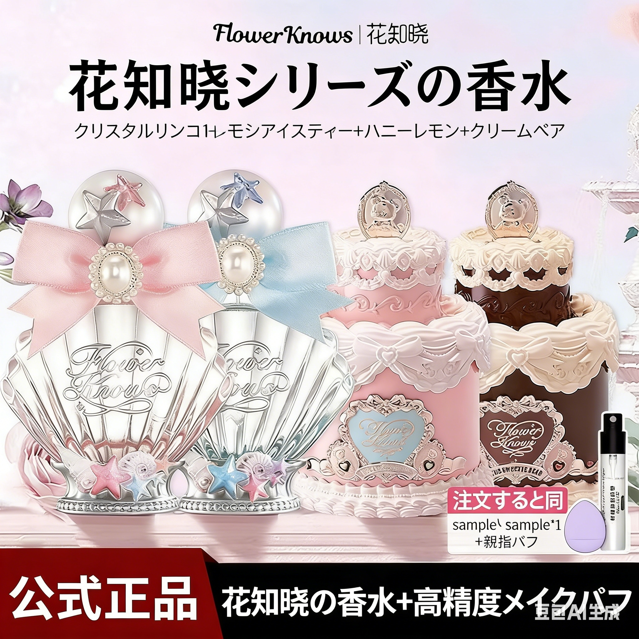 花知晓 スウィートテディベア 香水 50ml キャンディクリーム フローラル ハニーレモン 甘い香り レディース 人気 ギフト プレゼント