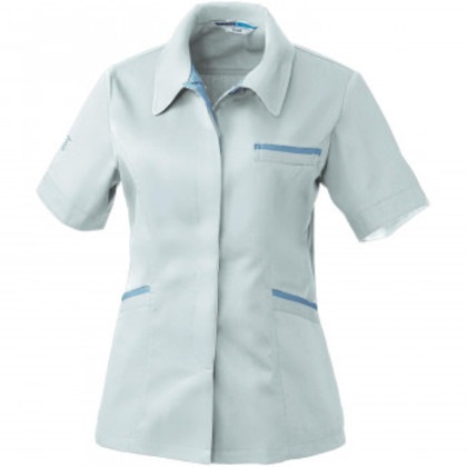 桑和 422 レディース半袖スモック 6Lサイズ シルバーグレー(22)