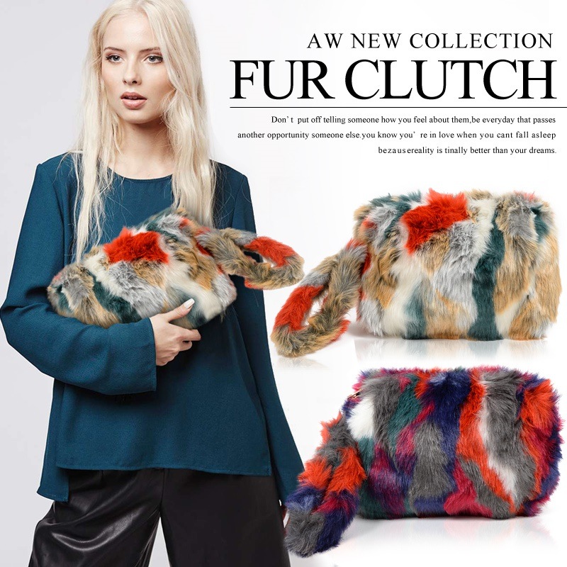 ミックス 注文後の変更キャンセル返品 ファー クラッチバッグ クラッチ ボアバッグ ファーバッグ ミックスカラ 2way ミックス 注文後の変更キャンセル返品 ファー クラッチバッグ クラッチ ボアバッグ ファーバッグ ミックスカラ 2way