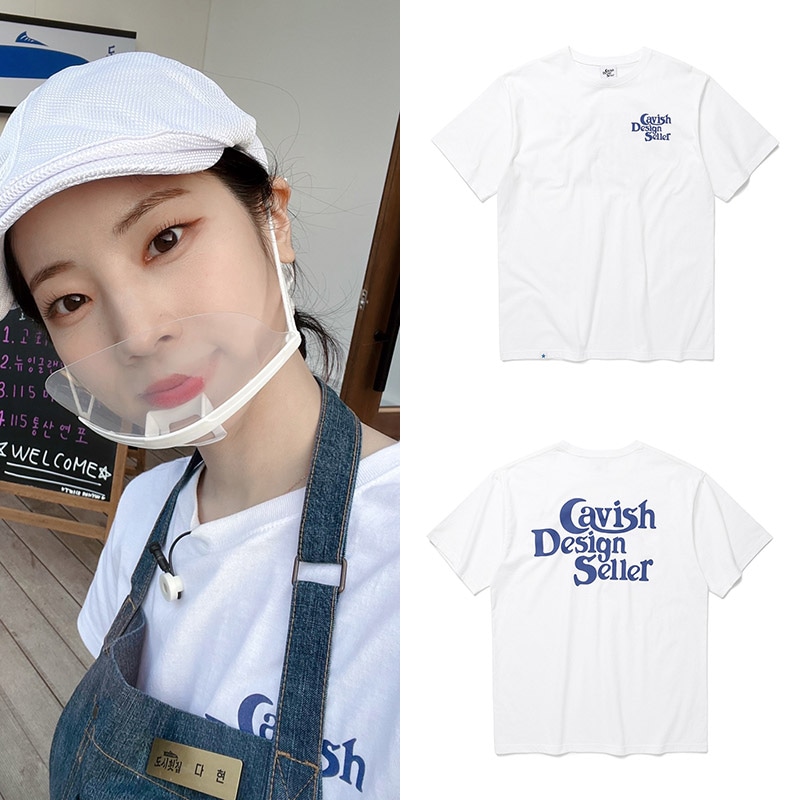 TWICE ダヒョン着用]SELLER LOGO SS TEE WHITE KSTARスタイル
