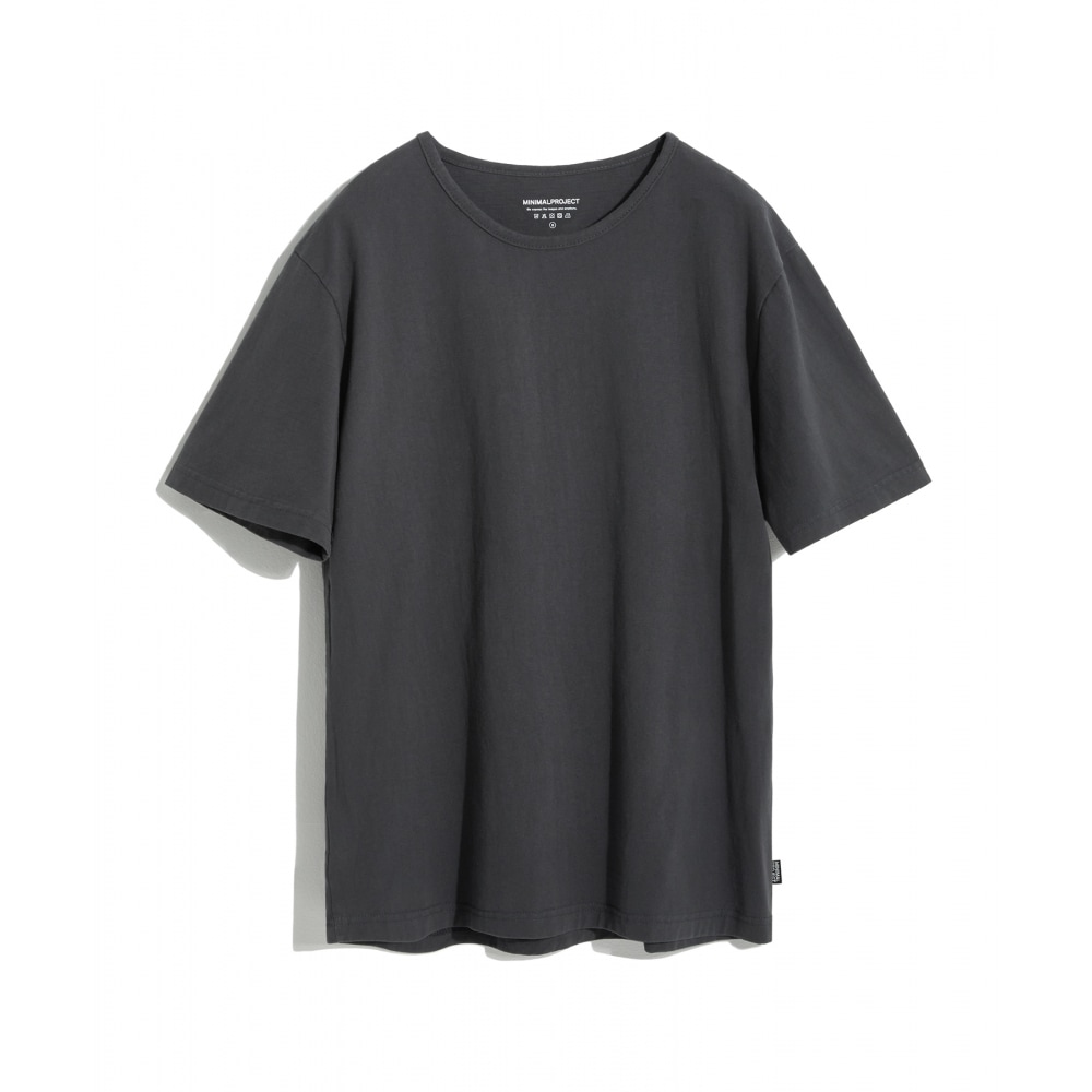MINIMALPROJECT ベーシックコットンバインディング 半袖Tシャツ MST143 [DARK GRAY]