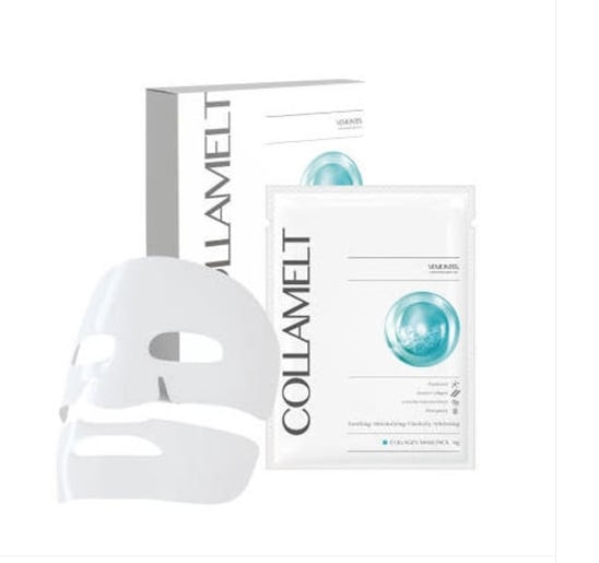 [韓国純正] collamelltコラメルゲルマスクパック（10枚入）+一枚プレゼント贈呈/コラーゲンマスク/弾力マスク/ゲルシートマスク