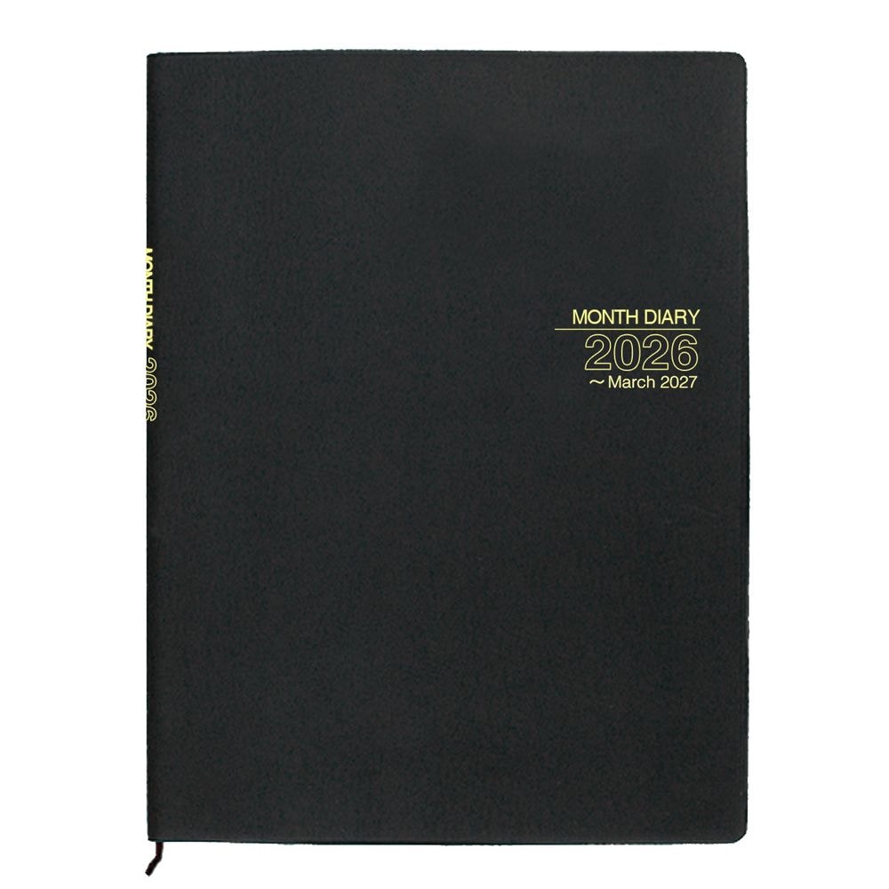 （まとめ買い）コレクト 手帳 2026年 マンスダイアリー 15ヶ月 見開き1ヶ月ブロック B5 糸かがりとじ 差込表紙 D-192 [x3]