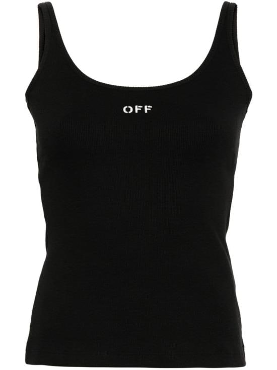 OFF WHITE Women Tops OWAD072C99JER002 1001 BLACK WHITE