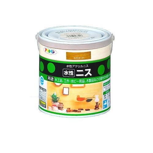 （まとめ買い）水性ニス ライトオーク 0.7L [x3缶セット]