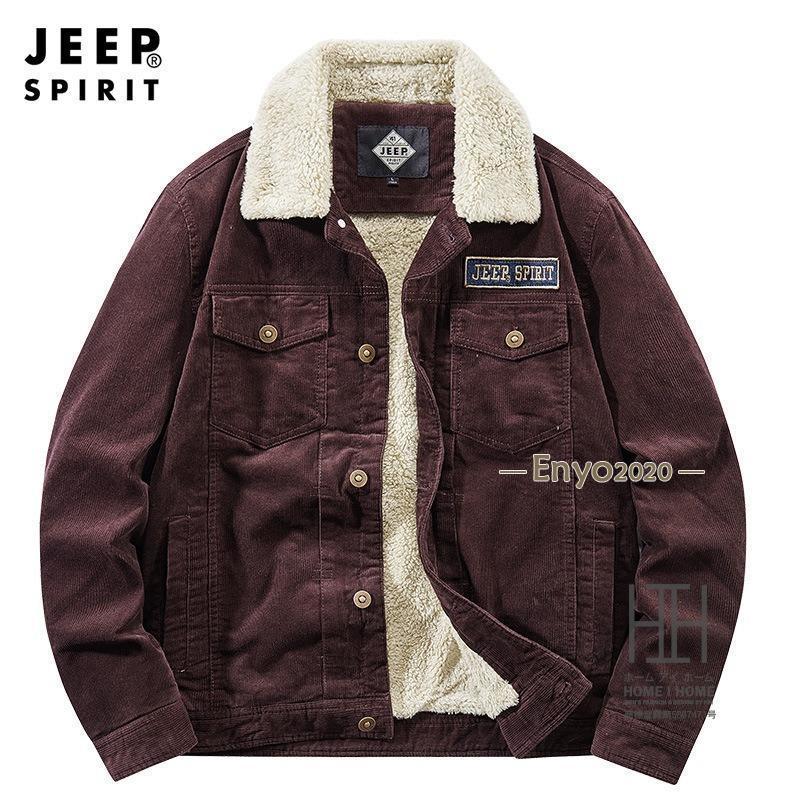 コーデュロイジSHJIANャケット フリース メンズ フリースジャケット 裏起毛 2024 裏ボア ボアジャケット モコモコ アウター コール天 冬 ムートンコート 登山 防寒着