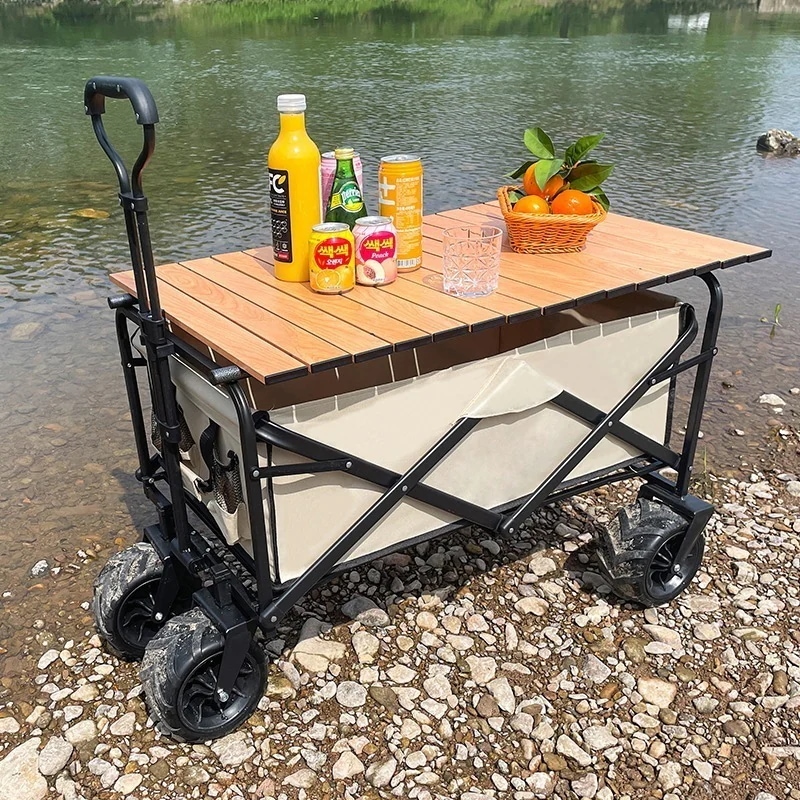 ポータブル キャンプ 折りたたみ車 アウトドア キャンピング トロリー ピクニック プーラー キャンプ トレーラー 7インチ ワークショップ 7,770円