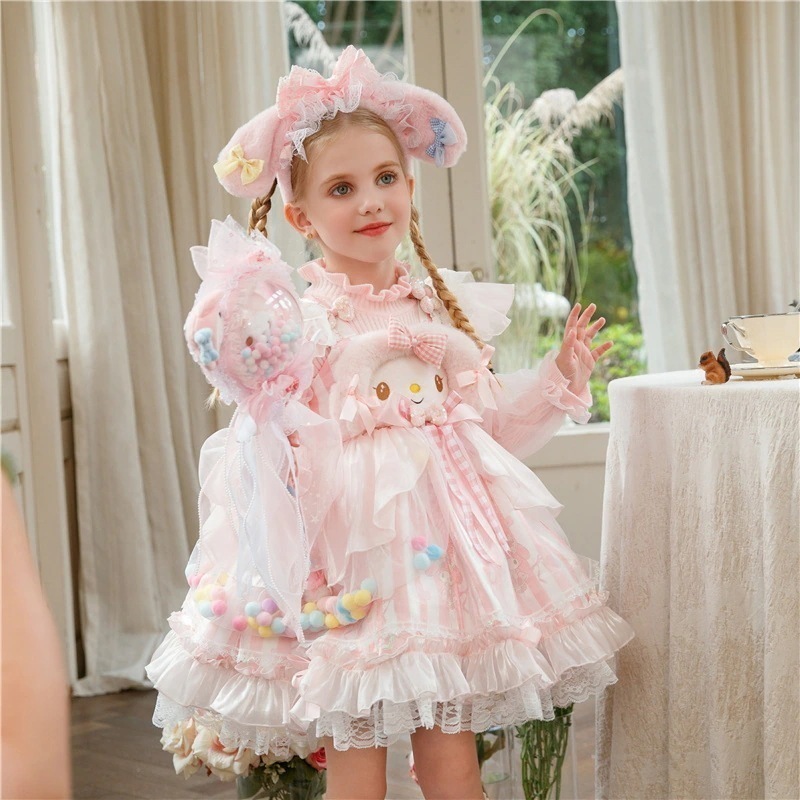 【人気商品超目玉】新型 キャラクター 春夏 キッズtシャツ 上下2点セット 半袖Tシャツ 子供服 韓国ファッション ハローキティ シナモロール クロミちゃんマイメロワンピース36