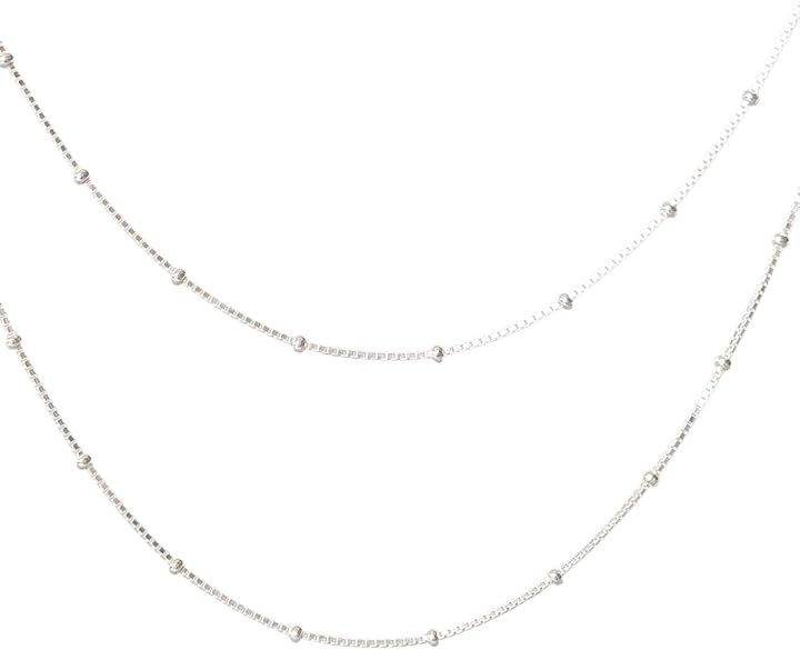 シルバー925 ネックレス レディース シルバーネックレス 上品 普段使い ジュエリー タイ製 上質 ハイセンス 軽量 (スターリングシルバーS925, No.02(45cm))