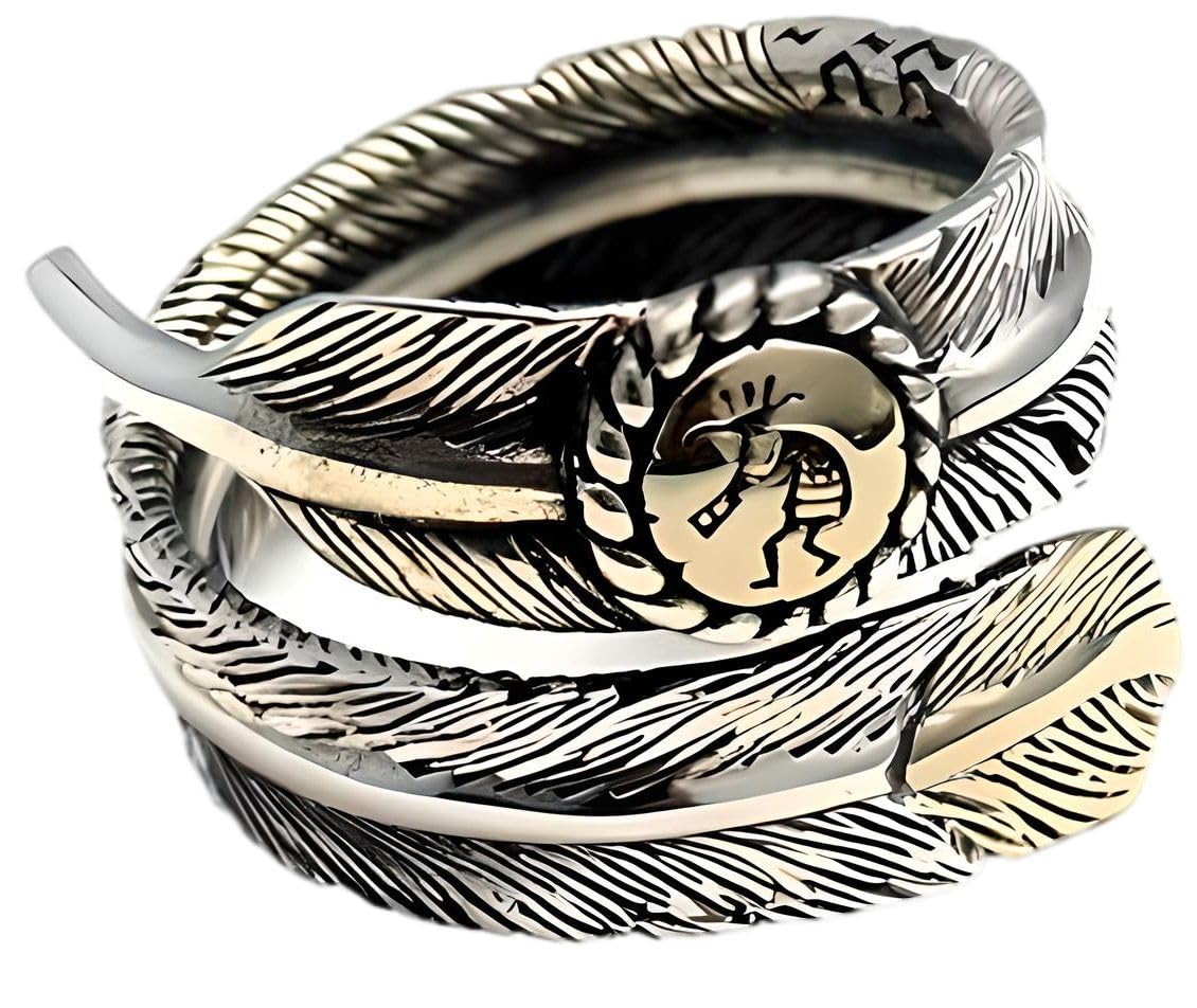 [goodvibrations] ココペリ イーグルフェザー フェザー 鷹の羽 シルバー９２５ リング 指輪 グッドバイブレーション