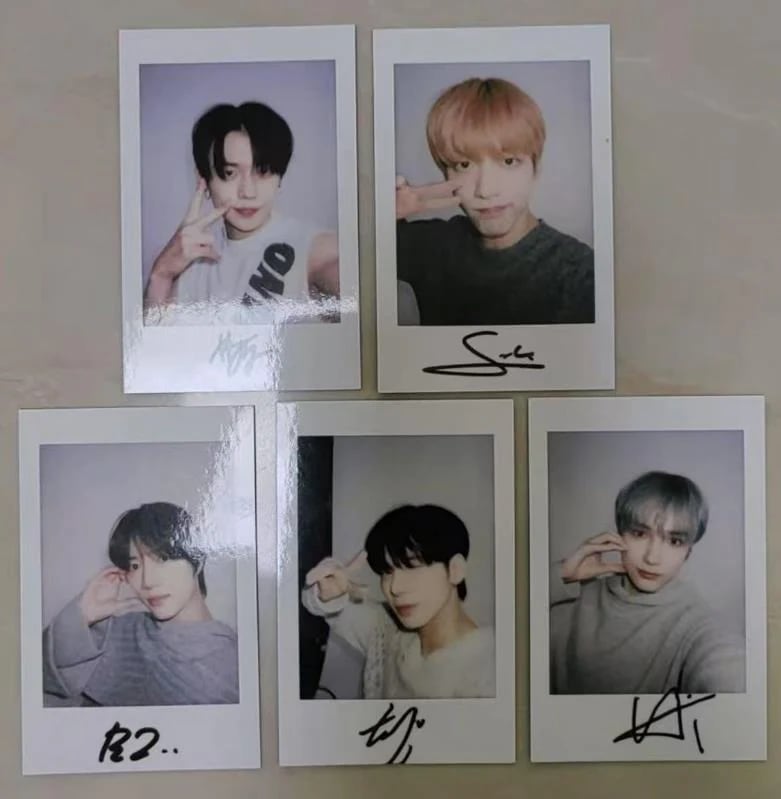 公式品　TOMORROW X TOGETHER　TXT yzy 一直娱 中華　北京　限定350セット　pld ポラロイド　5枚　全員セット